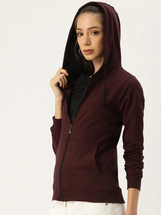 Women Solid Vine Full Sleeve Jacket