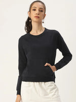 Women Relaxed Fit Ment Sweatshirt