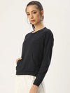 Women Relaxed Fit Ment Sweatshirt