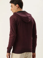 Men Solid Relaxed Fit Vibe Hoodie