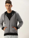 Men Solid Relaxed Fit Turbine Hoodie