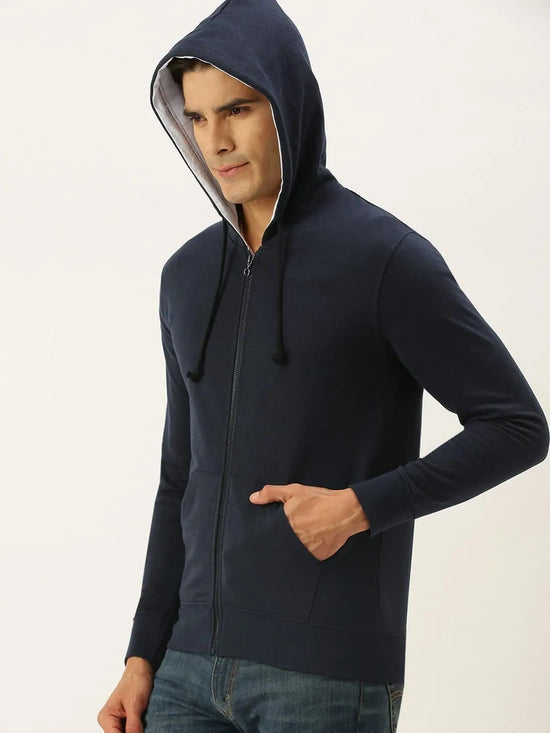 Men Solid Relaxed Fit Clara Hoodie