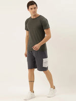 Men Solid Regular Fit Cool Cord Shorts