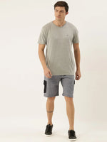 Men Solid Regular Fit Blackout Shorts