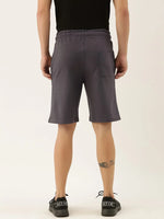 Men Solid Regular Fit Stud Shorts