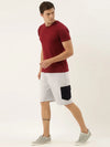 Men Solid Regular Fit Guide Shorts