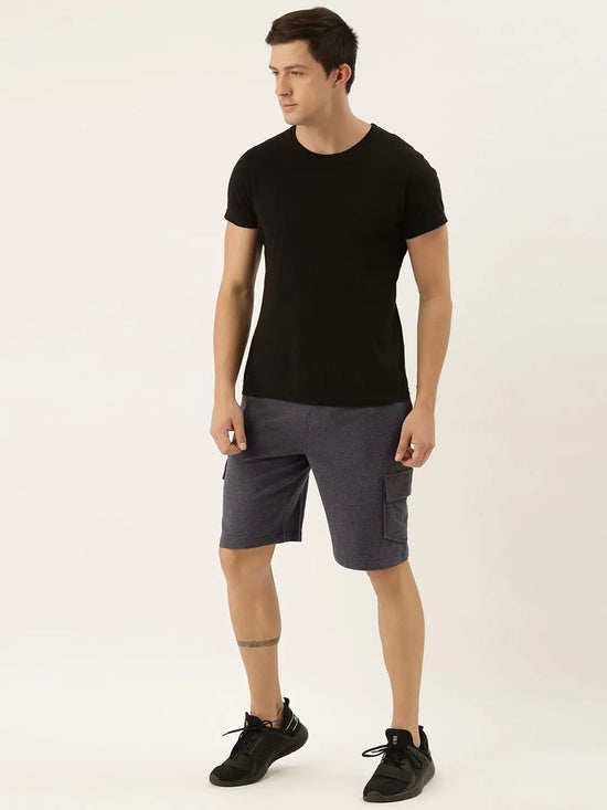 Men Solid Regular Fit Smash Shorts