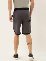 Men Solid Regular Fit Stone Shorts