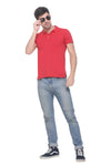 Pure Cotton Red Polo T-shirt