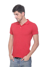 Pure Cotton Red Polo T-shirt