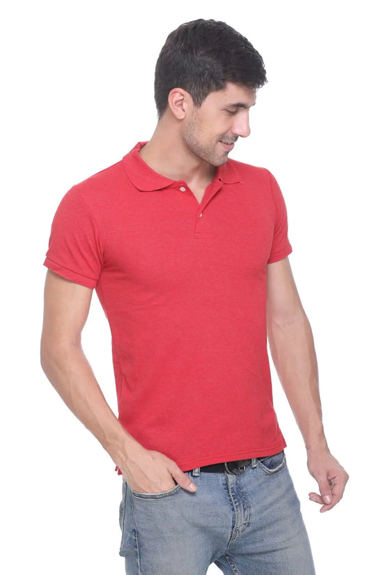 Pure Cotton Red Polo T-shirt