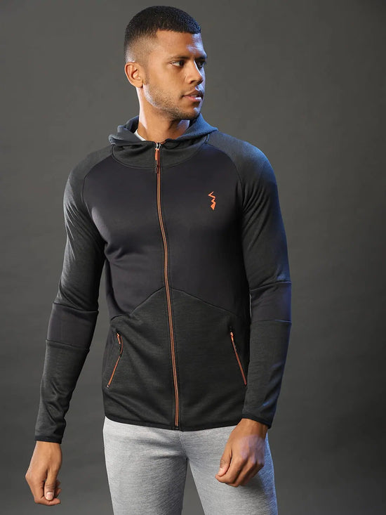 Campus Sutra Branding Men Solid Full Sleeve Stylish Sports Jacket