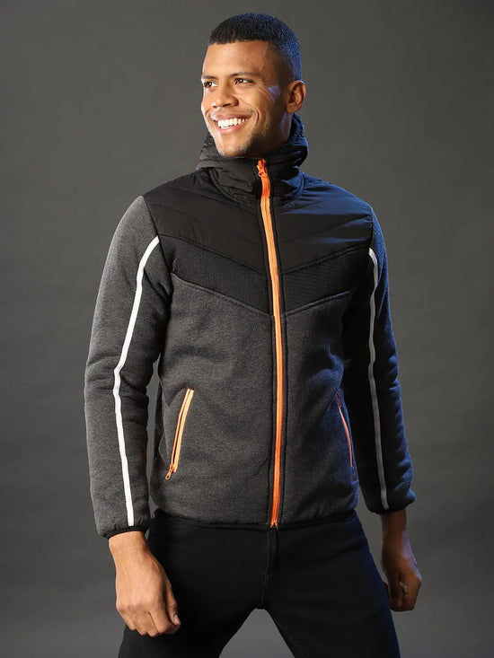 Campus Sutra Tales Men Solid Full Sleeve Stylish Windcheater Jacket