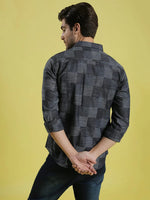 Campus Sutra Zipped Up Men Checks Stylish Casual Shirts