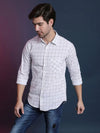 Campus Sutra Spring Bling Men Checks Stylish Casual Shirts