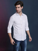 Campus Sutra Spring Bling Men Checks Stylish Casual Shirts