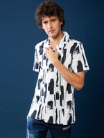 Campus Sutra Silver Stone Men Stylish Casual Shirt