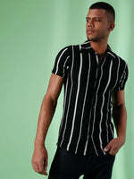 Campus Sutra Branding Men Striped Casual Shirts