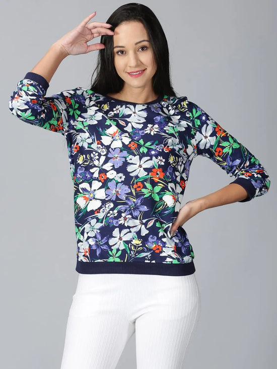 Women Assorted Designer Floral Printed T-shirt RN 160 gsm