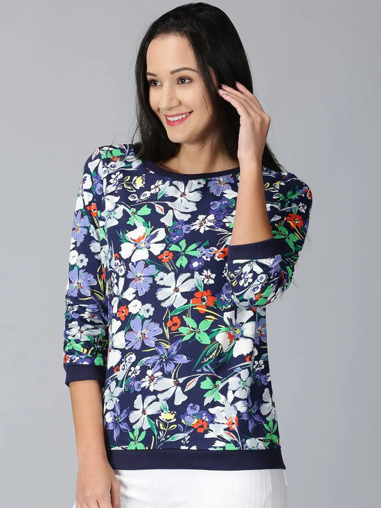 Women Assorted Designer Floral Printed T-shirt RN 160 gsm