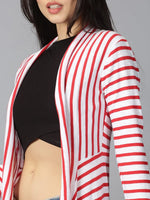 Women Shrug Solid Red