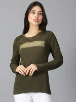 Women printed T- shirtRN 160gsm Green