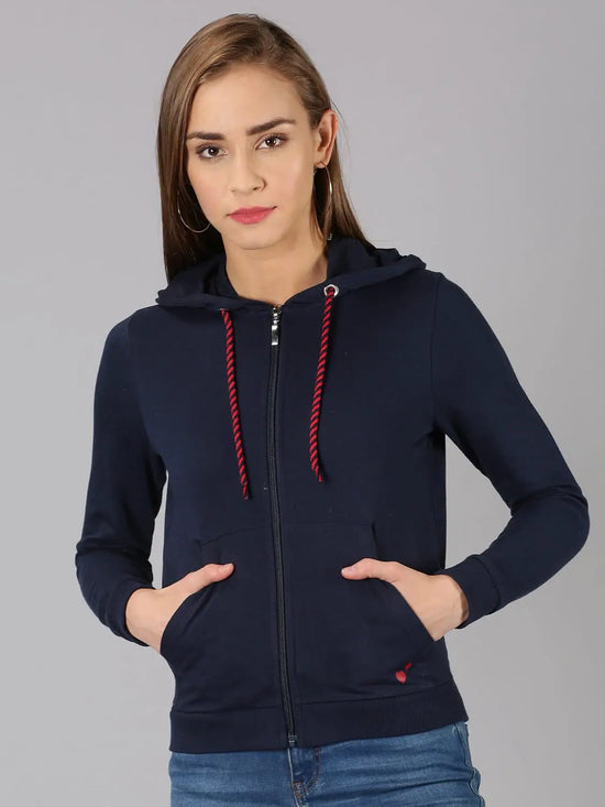 Women Solid Full Sleeve Jacket