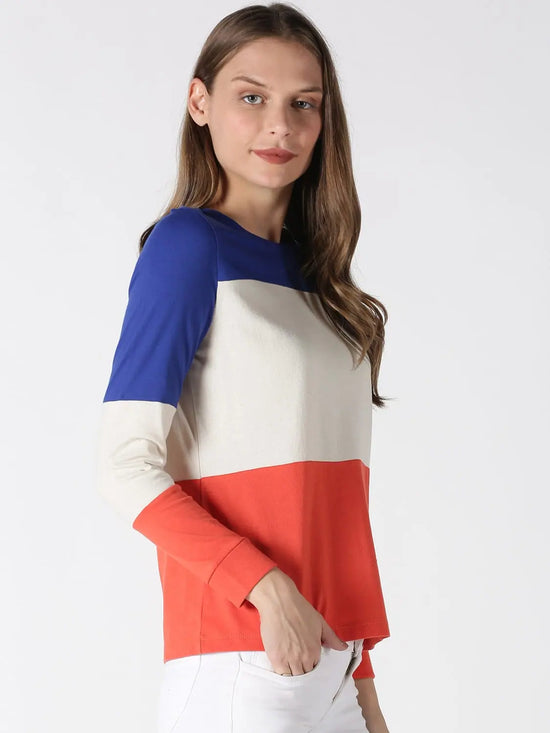 Women ColorBlock T-shirtRN 160gsm Multicolor