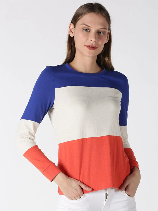 Women ColorBlock T-shirtRN 160gsm Multicolor