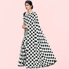 Polka Dots Designer Daily Wear Georgette Saree