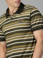 Men T-Shirt Stripes Cotton Kits