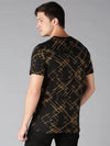 Men T-Shirt Geometric Cotton Kustom