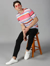 Men T-Shirt Stripes Cotton Admirox