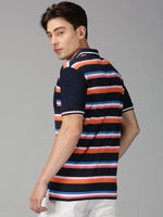 Men T-Shirt Stripes Cotton Next Feel