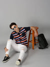 Men T-Shirt Stripes Cotton Next Feel