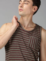 Men T-Shirt Stripes Cotton T-Shirt Pro