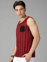 Men T-Shirt Stripes Cotton Custom