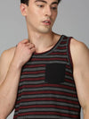 Men T-Shirt Stripes Cotton Artik