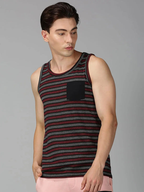 Men T-Shirt Stripes Cotton Artik