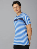 Men T-Shirt Stripes Cotton ShiftWave