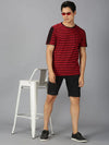 Men T-Shirt Stripes Cotton Tee Mammal