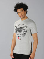 Men T-Shirt Printed Cotton WaterSmash