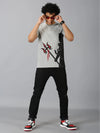 Men T-Shirt Printed Cotton BlueJade T-Shirts