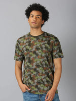 Men T-Shirt Leaf Cotton Undefeated