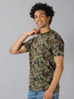 Men T-Shirt Leaf Cotton Undefeated