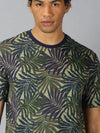 Men T-Shirt Leaf Cotton Eleven West