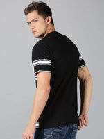 Men T-Shirt Stripes Cotton Premium