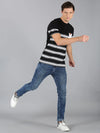 Men T-Shirt Stripes Cotton Premium