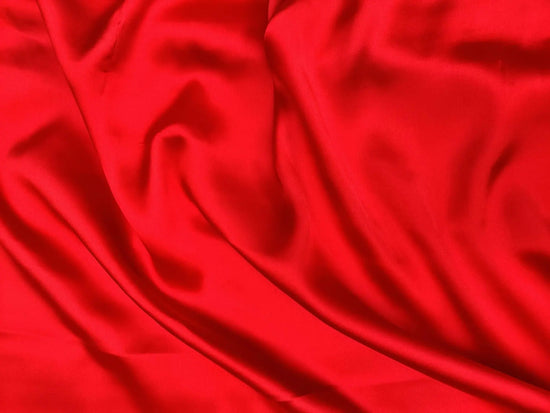 Mulberry Satin Silk -Red