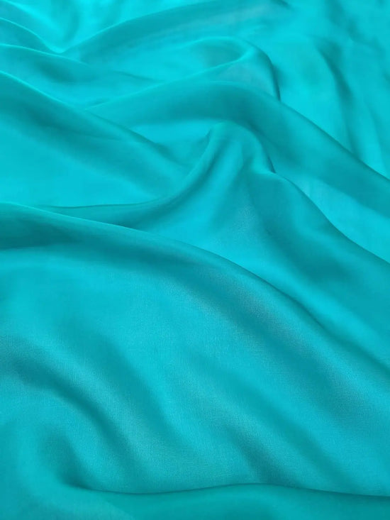 Mulberry Silk Chiffon-Blue-FAB-SIL-S13